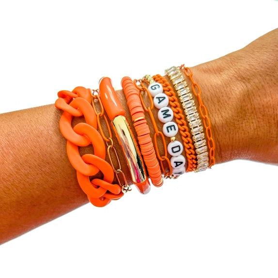 Orange Game Day Bracelets